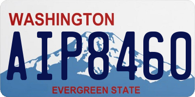 WA license plate AIP8460