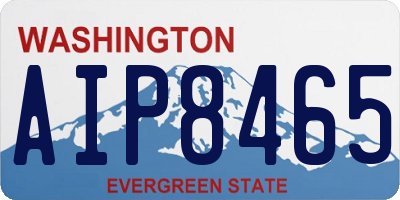 WA license plate AIP8465