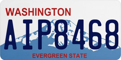 WA license plate AIP8468