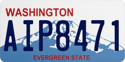 WA license plate AIP8471