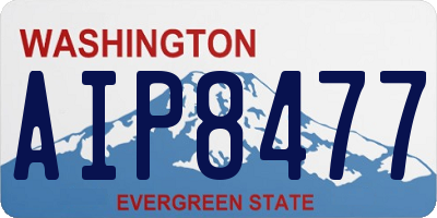 WA license plate AIP8477