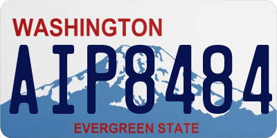 WA license plate AIP8484