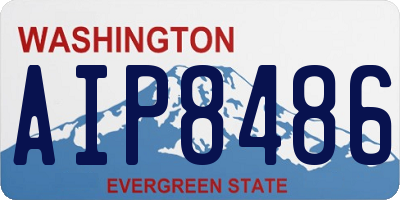 WA license plate AIP8486