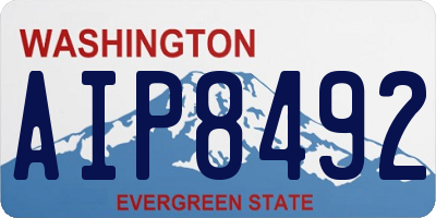 WA license plate AIP8492