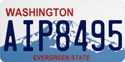 WA license plate AIP8495