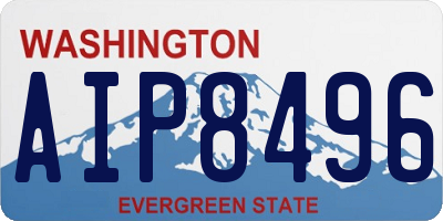 WA license plate AIP8496