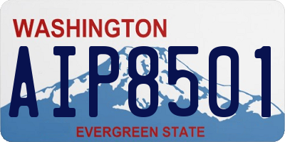 WA license plate AIP8501