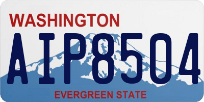 WA license plate AIP8504