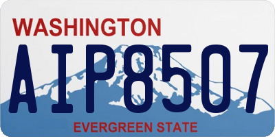 WA license plate AIP8507