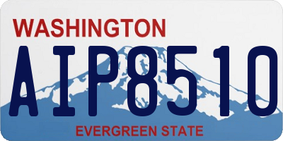 WA license plate AIP8510