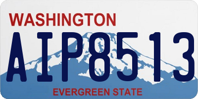 WA license plate AIP8513