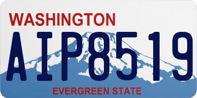 WA license plate AIP8519