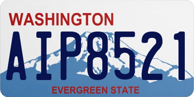 WA license plate AIP8521
