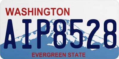 WA license plate AIP8528