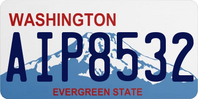 WA license plate AIP8532