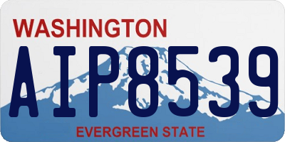 WA license plate AIP8539