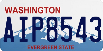 WA license plate AIP8543