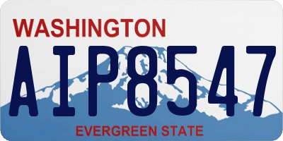 WA license plate AIP8547