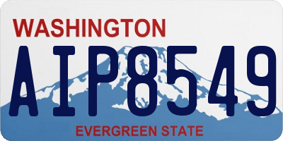 WA license plate AIP8549
