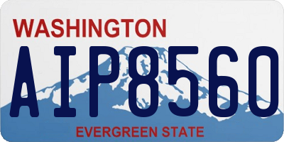 WA license plate AIP8560