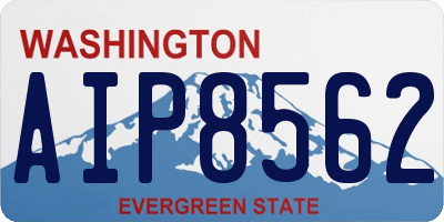 WA license plate AIP8562
