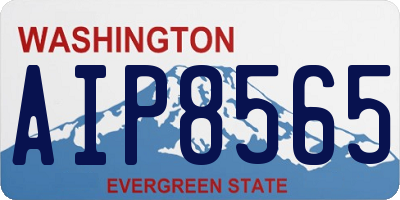 WA license plate AIP8565