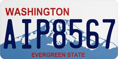 WA license plate AIP8567