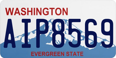 WA license plate AIP8569