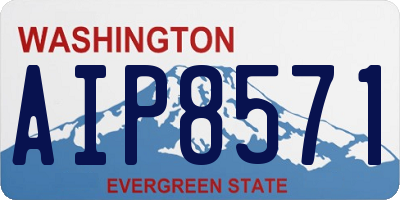 WA license plate AIP8571