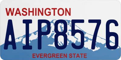 WA license plate AIP8576