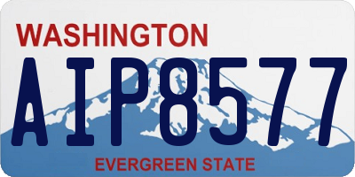 WA license plate AIP8577