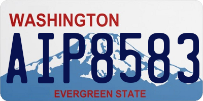 WA license plate AIP8583