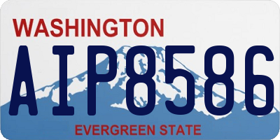 WA license plate AIP8586