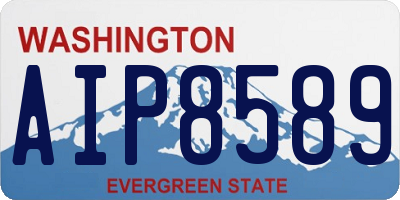 WA license plate AIP8589