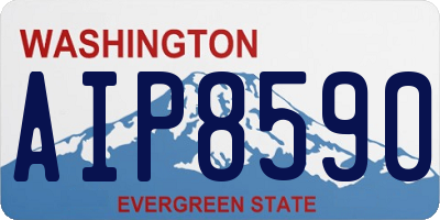 WA license plate AIP8590