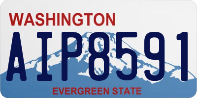 WA license plate AIP8591