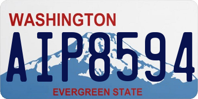 WA license plate AIP8594