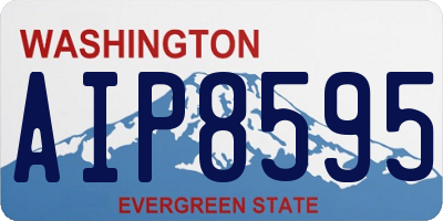 WA license plate AIP8595