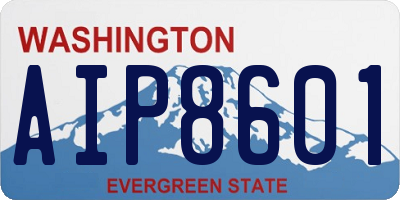 WA license plate AIP8601