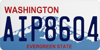 WA license plate AIP8604