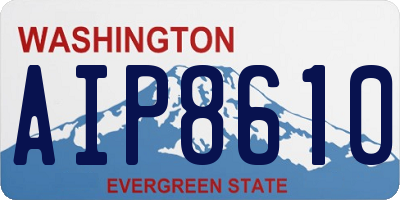 WA license plate AIP8610