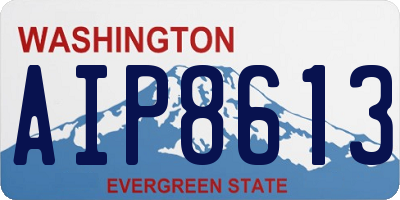 WA license plate AIP8613