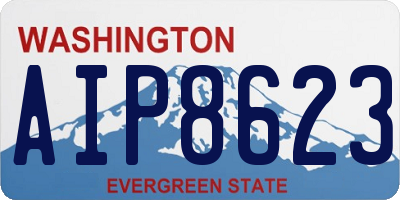 WA license plate AIP8623