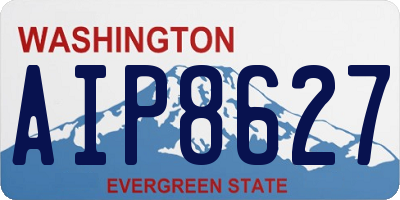 WA license plate AIP8627