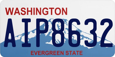 WA license plate AIP8632