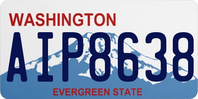WA license plate AIP8638