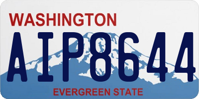 WA license plate AIP8644