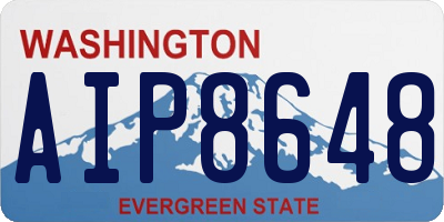 WA license plate AIP8648
