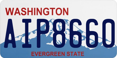 WA license plate AIP8660