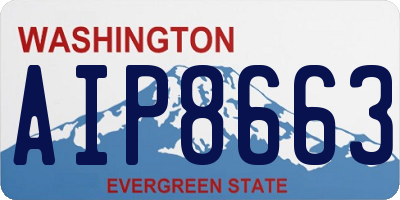 WA license plate AIP8663